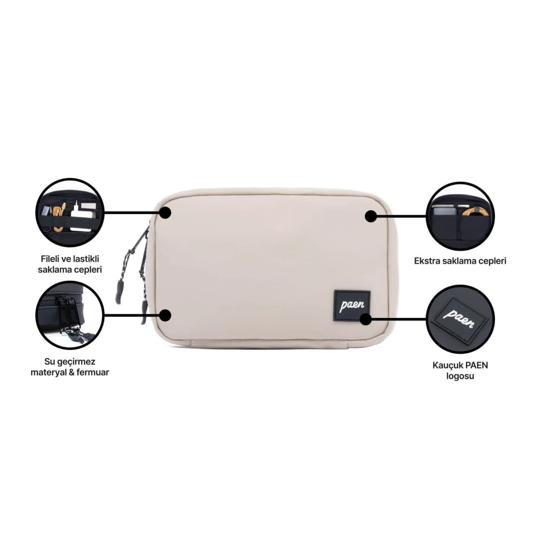 Grid Tech Organizer - Beige 5